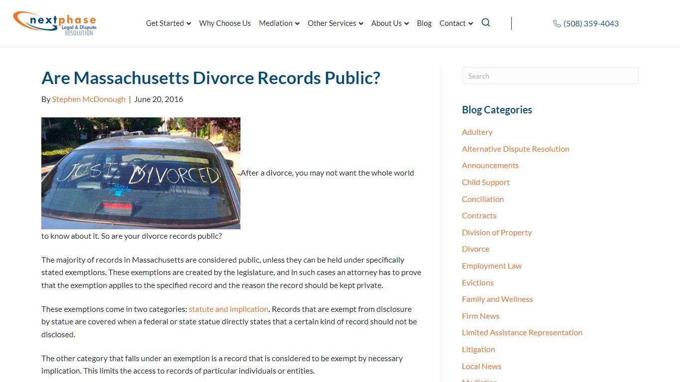 Are Massachusetts Divorce Records Public? - Next Phase Legal LLC ...